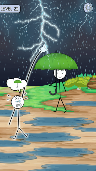 Stickman Robber Puzzle Game - Gameplay image of android game