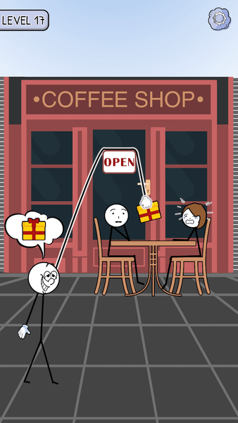 Stickman Robber Puzzle Game - Gameplay image of android game