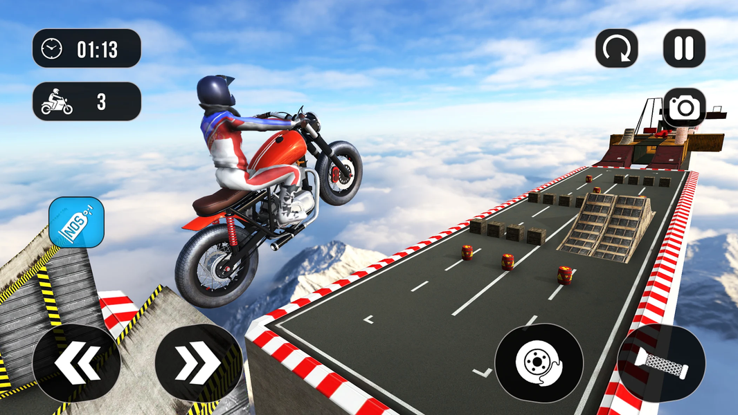 Urban Traffic Bike Rider - Gameplay image of android game