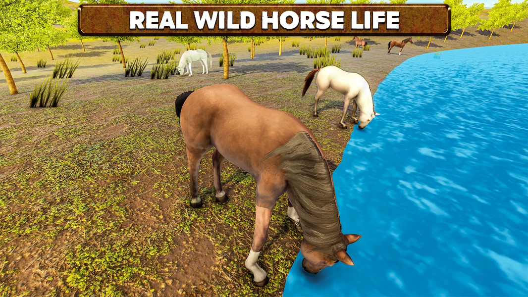 Wild Horse Family Survival - عکس بازی موبایلی اندروید