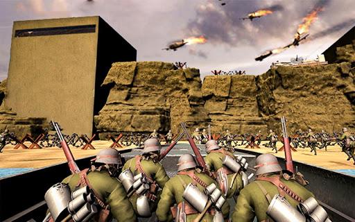 D-Day World War 2 Battle Game - Gameplay image of android game