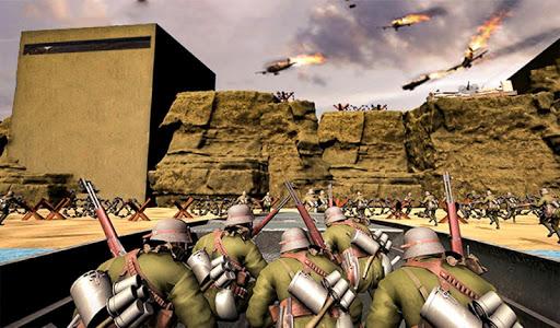 D-Day World War 2 Battle Game - Gameplay image of android game