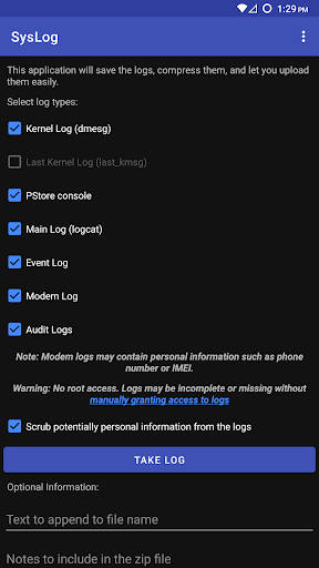 SysLog - Image screenshot of android app