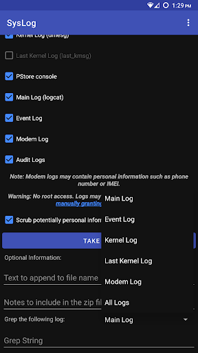 SysLog - Image screenshot of android app