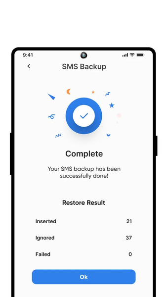 Contact SMS Backup - Image screenshot of android app