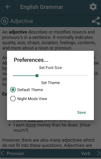English Grammar Handbook - Image screenshot of android app