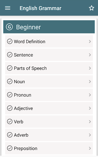 English Grammar Handbook - Image screenshot of android app