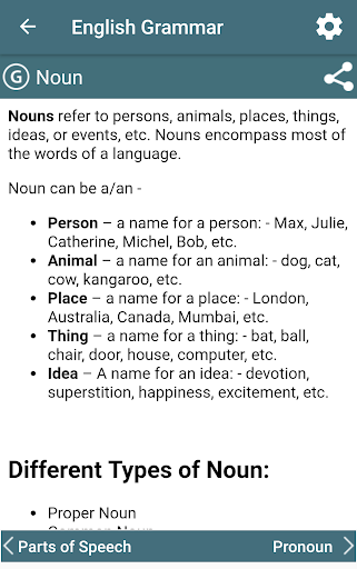 English Grammar Handbook - Image screenshot of android app
