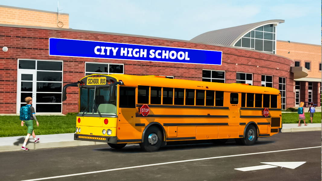 School Bus Driving Simulator 1 - Gameplay image of android game