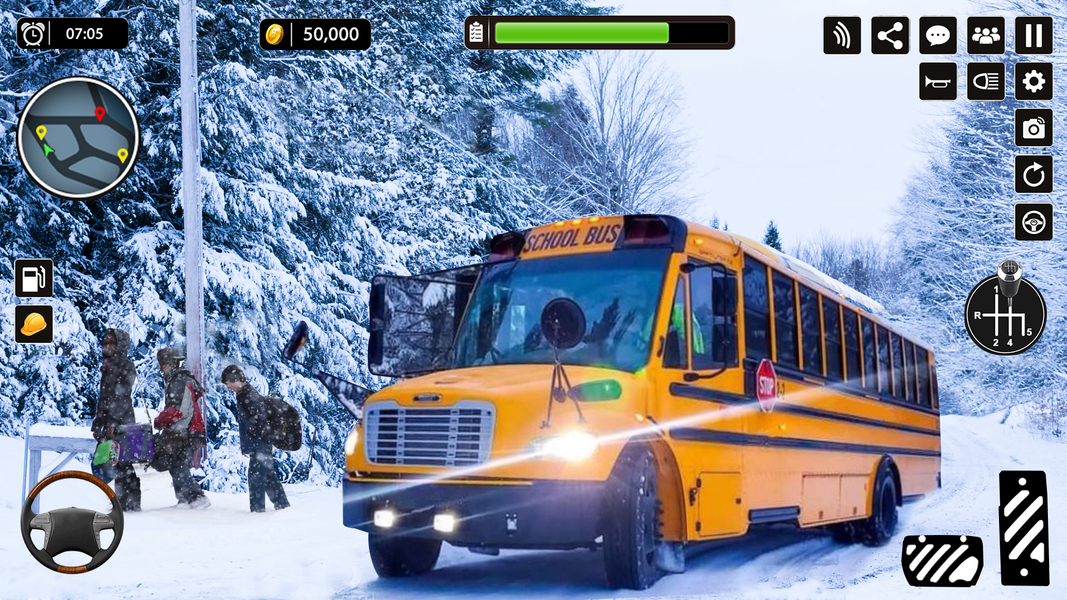 School Bus Driving Simulator 1 - Gameplay image of android game