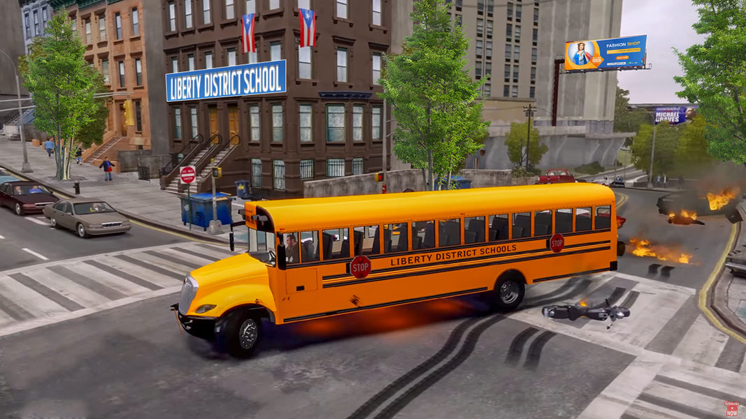 School Bus Driving Simulator 1 - Gameplay image of android game