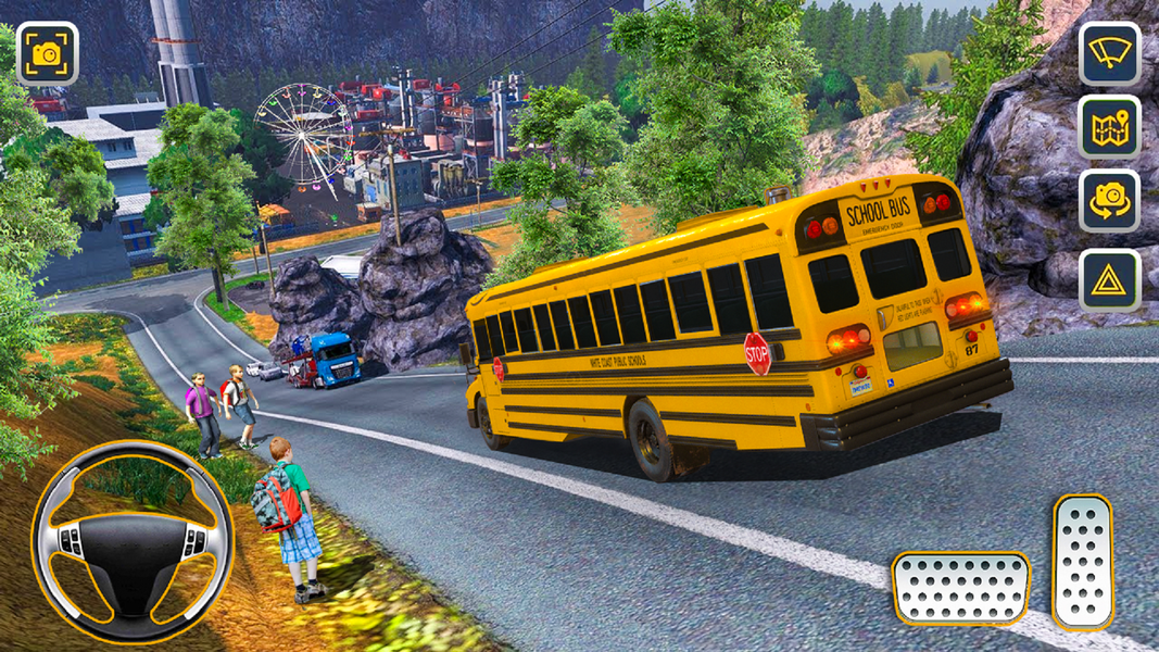 School Bus Driving Simulator 1 - Gameplay image of android game