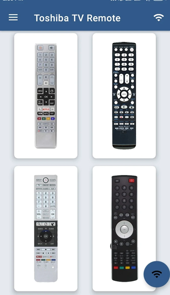 Toshiba Smart TV Remote - Image screenshot of android app