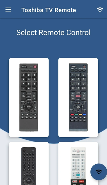 Toshiba Smart TV Remote - Image screenshot of android app