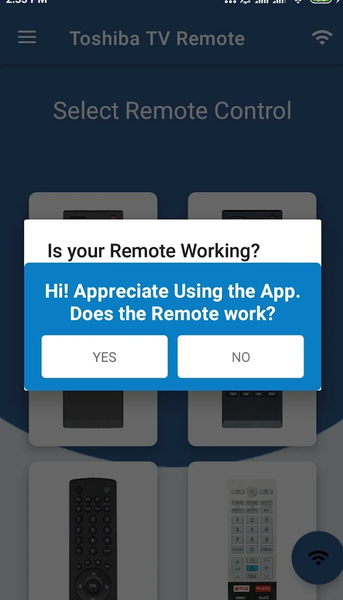 Toshiba Smart TV Remote - Image screenshot of android app