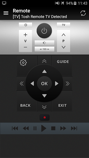 Remote for Toshiba TV - Image screenshot of android app