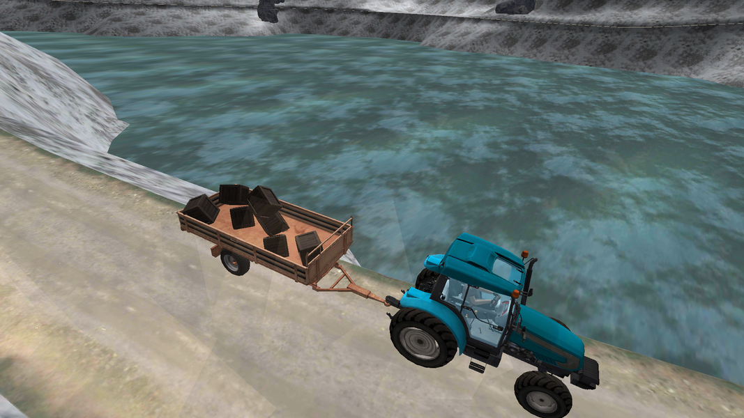 Cargo Tractor Trolly Simulator - Gameplay image of android game