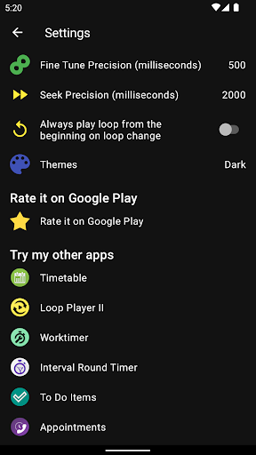 Loop Player - عکس برنامه موبایلی اندروید