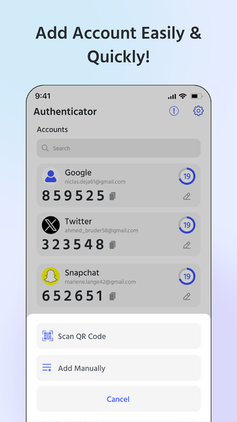Authenticator App: Secure ۲FA - عکس برنامه موبایلی اندروید