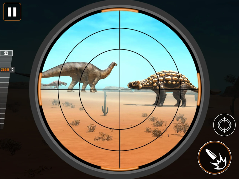 Angry Dinosaur Shooting Game - Gameplay image of android game