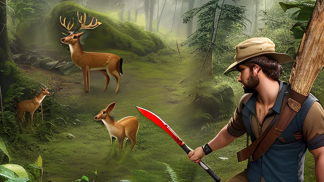 Hero Jungle Survival Games 3D - Gameplay image of android game