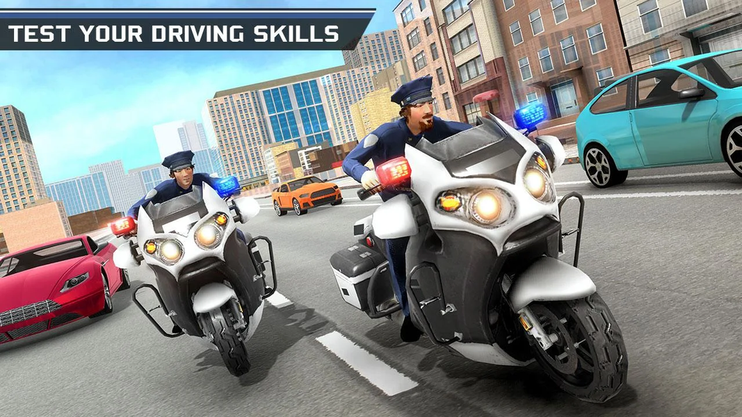 US Police Gangster Bike Game - عکس بازی موبایلی اندروید