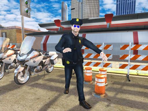 US Police Bike Chase Game - Gameplay image of android game