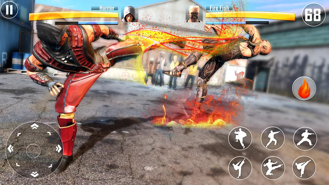 Kung Fu Fighting Karate Games - Gameplay image of android game