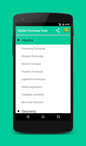 All Math formula - Image screenshot of android app