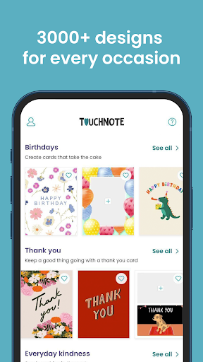TouchNote - کارت پستال تاچ نوت - عکس برنامه موبایلی اندروید