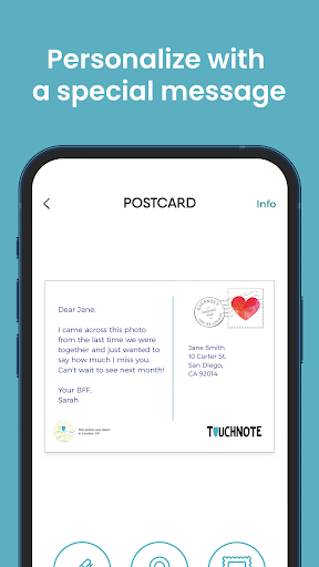 TouchNote - کارت پستال تاچ نوت - عکس برنامه موبایلی اندروید