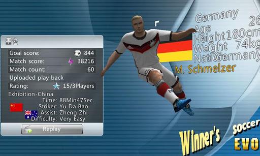 Winner Soccer Evolution - Gameplay image of android game