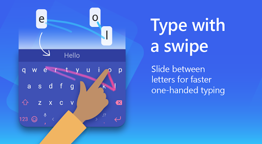 Microsoft SwiftKey AI Keyboard - Image screenshot of android app