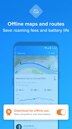 Bikemap: Cycling Tracker & GPS - عکس برنامه موبایلی اندروید