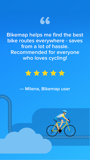 Bikemap: Cycling Tracker & GPS - عکس برنامه موبایلی اندروید