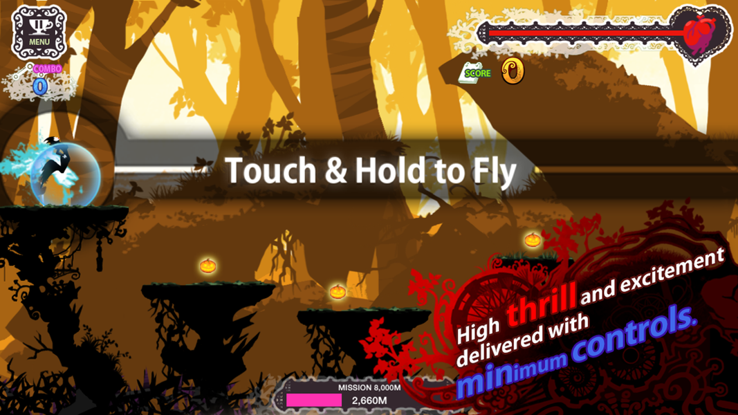 Jumpy Witch - Gameplay image of android game