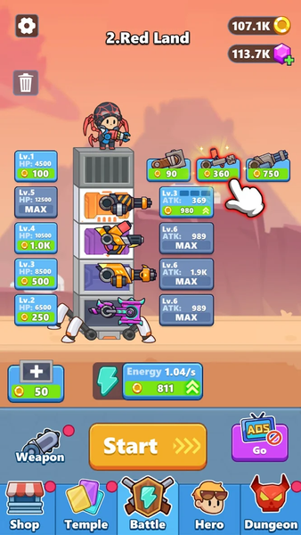 Tower Mash Defense - Lucky TD - Gameplay image of android game