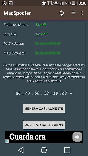 MacSpoofer - Image screenshot of android app