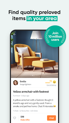 Karrot: Buy & sell locally - عکس برنامه موبایلی اندروید