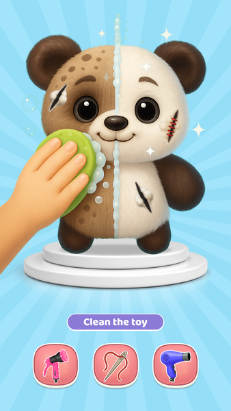 Toy Wash: ASMR Cleaning Games - عکس بازی موبایلی اندروید