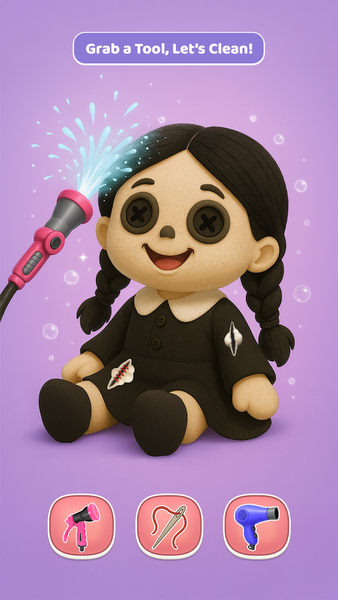 Toy Wash: ASMR Cleaning Games - عکس بازی موبایلی اندروید