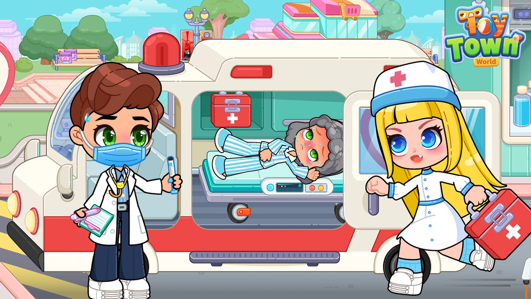 ToyTown World Kids Play House - Gameplay image of android game