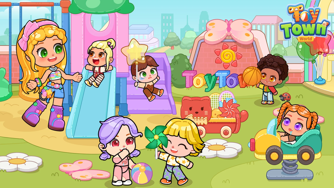 ToyTown World Kids Play House - Gameplay image of android game