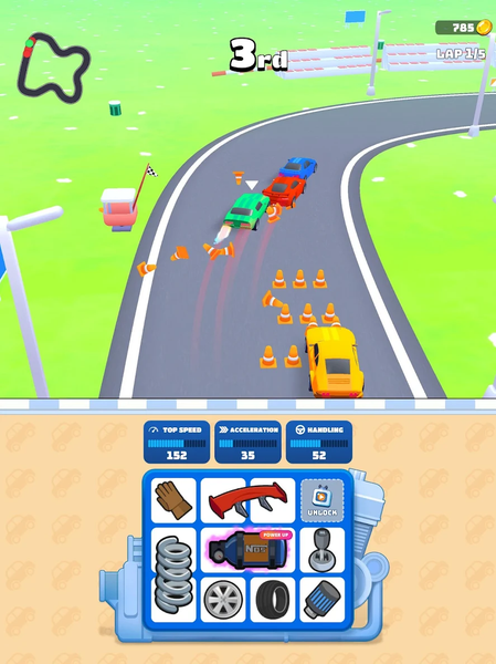 Turbo Tactics - Merge & Race - عکس بازی موبایلی اندروید