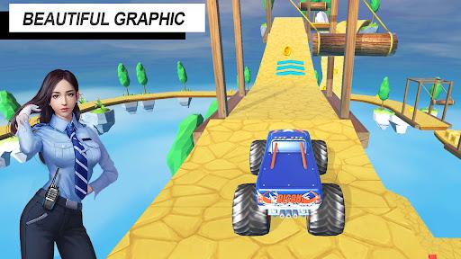 Car Stunt 3D Crazy Mountains - Gameplay image of android game