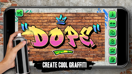 Graffiti Creator on Photo Text - Image screenshot of android app
