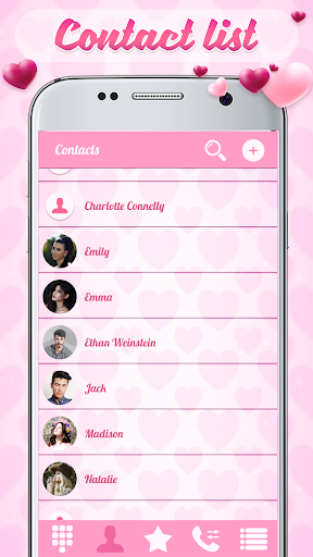 Heart Caller Screen Dialer Theme - Image screenshot of android app