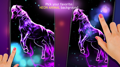 Neon Animals Wallpaper Live - Image screenshot of android app