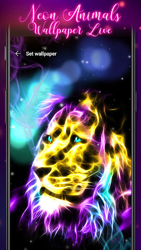 Neon Animals Wallpaper Live - Image screenshot of android app
