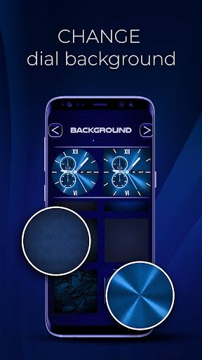 Neon Blue Watch Face - عکس برنامه موبایلی اندروید